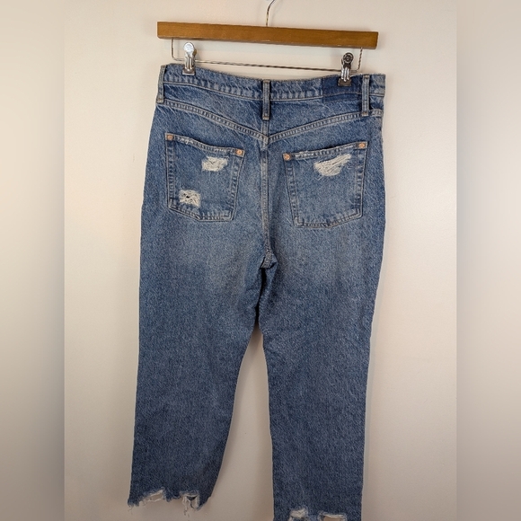 We the Free Tapered Baggy HIgh Rise Boyfriend Fit Jeans, Sz 30 - Picture 3 of 7